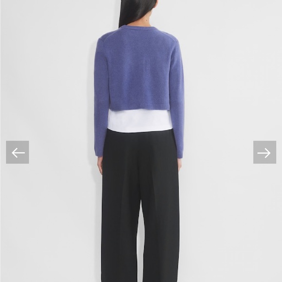 Aritzia Cashmere Periwinkle Cardigan - Picture 7 of 9